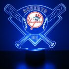 New York Yankees Light Up, MLB Baseball LED Sports Fan Lamp, Personalized FREE