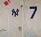 NY Yankees Legend Mickey Mantle #7 Replica THROWBACK Mens MEDIUM Baseball Jersey