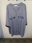 New York Yankees AARON JUDGE #99 Sewn Baseball Jersey Grey